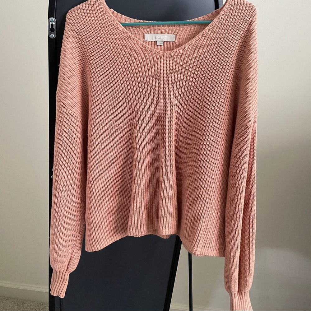 drop-shoulder, V-neck, crop sweater